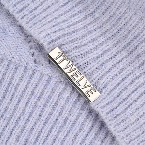 Clip de logo pour vêtements plaqué or, argent et noir, clip barre personnalisé en relief pour les vêtements de marque streetwear - Product Image 6