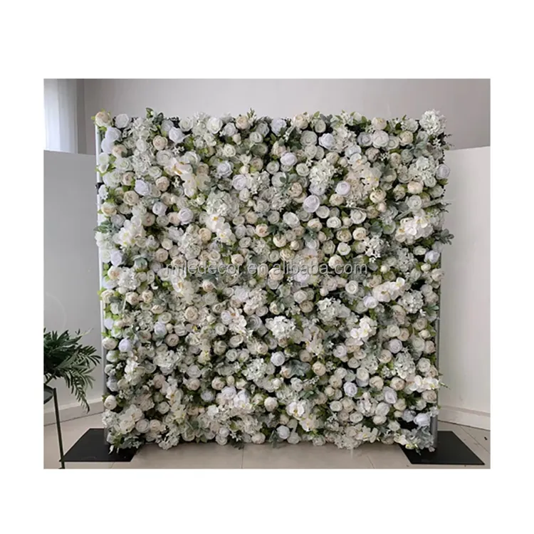 Fabbrica diretta fiore parete sfondo 5d 8ft X 8ft parete sfondo fiore fiore parete artificiale con un buon prezzo