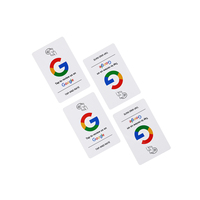 CMYK impresión 13,56 Mhz Google Review Tarjeta blanca Rfid tarjeta RFID NFC tarjeta