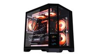 Nueva Caja de Ordenador para Juegos LY con Pantalla LCD, 3 Cristales, Compatible con Placas Base Matx/ATX, Ventiladores RGB, en Oferta
