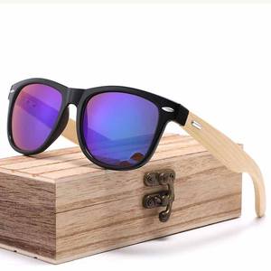 Lunettes de soleil unisexes en bambou à effet bois, protection UV400, légères, verres AC, pare-soleil classe 2, origine Wenzhou, numéro de pièce 313 - Product Image 3