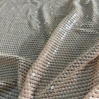 Tissu de broderie à sequins creux entièrement soluble dans l'eau haut de gamme pour vêtements de mode de luxe pour filles - Respirant, doux et confortable