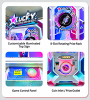Joyplay Machine de jeu à prix sur roue de la fortune, équipement d'amusement à monnayeur, machine à griffes de jeu sur roue géante pour centre de jeux
