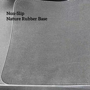 Tapis de souris géométrique hexagonal en nid d'abeille noir RGB, grand tapis de souris LED, modes d'éclairage réglables, base en caoutchouc, tapis de bureau pour clavier de jeu - Product Image 6