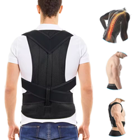 HKJD Gilet Correcteur de Posture Lombaire Renforcé, Sangle de Soutien Dorsal Réglable, Ceinture Correctrice de Posture Épaule et Colonne Vertébrale