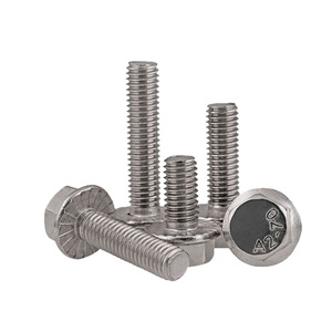 Pernos de Brida de Acero Inoxidable Ruihe 304 M6x20, Hexagonales Externos, Totalmente Roscados, Clase 8.8, Grado A, GB5789, para Uso en Construcción - Product Image 2