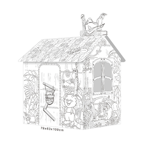 My Little Jungle House Bìa Cứng Gợn Sóng Lớn Dự Án Nhà Chơi Đồ Thủ Công Sáng Tạo Tô Màu Cho Trẻ Em - Product Image 3