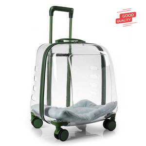 गर्म बिक्री यूनिसेक्स आउटडोर पालतू कैरियर बैकपैक ट्रॉली मामले पहियों पारदर्शी लुभावनी बुलबुले डिजाइन पॉलिएस्टर सामग्री स्पिनर - Product Image 1