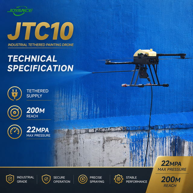 Reliable New High Pressure Cleaning Drone CE/FCC Certified Professional Exterior Washing Ready Fly Smart Field Service 3-Year