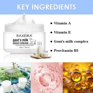 <span class=keywords><strong>Crème</strong></span> hydratante au lait de chèvre en gros, meilleure vente, éclaircissante, <span class=keywords><strong>anti</strong></span>-âge, <span class=keywords><strong>anti</strong></span>-<span class=keywords><strong>rides</strong></span>, blanchissante, <span class=keywords><strong>crème</strong></span> de nuit 50ml - Product Image 4