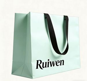 Sacs en papier colorés de luxe, logo imprimé personnalisé, sacs cadeaux personnalisés avec votre propre logo - Product Image 6