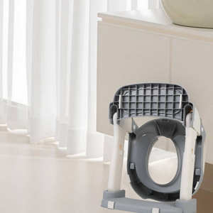 مقعد تدريب الأطفال على قضاء الحاجة متعدد الوظائف 3 في 1 مع مقعد درج، كرسي قعادة قابل للطي مع سلم المرحاض - Product Image 3