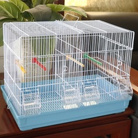 Cage à oiseaux en acrylique pour l'élevage avec motif solide pour pinsons, perruches, calopsittes, conures, agapornis, canaris, perroquets