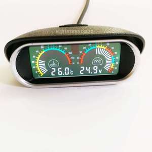 LYH เครื่องวัดอุณหภูมิและแรงดันน้ำ LCD แนวนอน12V 24V จอแสดงผลดิจิตอลสำหรับรถยนต์รถบรรทุก - Product Image 1
