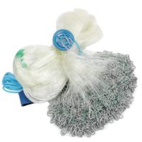 Filet de pêche robuste en maille de pneu avec fond lesté en chaîne renforcée, poids de 1 lb par pied, filet de pêche anti-déchirure pour la pêche en eau peu profonde