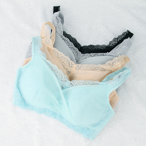 Soutien-gorge push-up en dentelle brodée tricotée pour femmes, avec poches et trois rangées de boutons, sans armatures, pour patients atteints de <span class=keywords><strong>cancer</strong></span> du sein (post-mastectomie) - Product Image 6