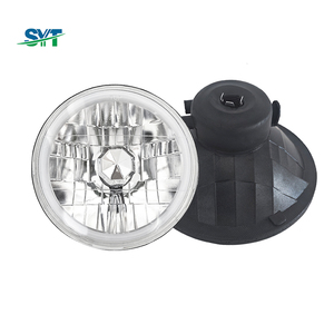 Faro LED Rotondo da 7 Pollici con Barra Luminosa LED DRL H4 per Jeep Wrangler, <span class=keywords><strong>Auto</strong></span> d'Epoca, Pickup - Product Image 1