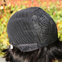 Perruque courte coupe pixie, style prêt-à-porter rapide, sans colle, avec frange, coupe courte dégradée pour femmes noires, perruque en cheveux humains