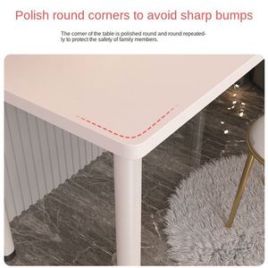 Set di Scrivanie <span class=keywords><strong>da</strong></span> Ufficio in Legno Bianco e Metallo, Arredamento Moderno per Casa, <span class=keywords><strong>Tavolo</strong></span> Pieghevole, Scrivania per Trucco, Studio, Computer e Laptop - Product Image 2