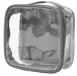 Neceser <span class=keywords><strong>de</strong></span> viaje aprobado por la TSA transparente, bolsa <span class=keywords><strong>de</strong></span> líquidos transparente <span class=keywords><strong>para</strong></span> aeropuerto, organizador <span class=keywords><strong>de</strong></span> plástico <span class=keywords><strong>de</strong></span> PVC <span class=keywords><strong>de</strong></span> vinilo transparente - Product Image 1