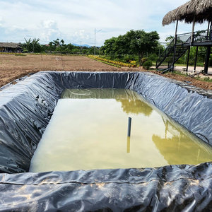 بطانة جيوممبرين من البولي إيثيلين عالي الكثافة ASTM GM13 ذات سطح أملس باللون الأسود - Product Image 2