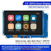 ESP32-S3'li AIoT Geliştirme Kartı 7 İnç 800*480 RGB TFT Ekran Dokunmatik Arduino LVGL WIFI BLe Uart Akıllı Modül