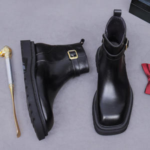 2026 best-selling product - handcrafted cowhide <b>boots</b> for <b>men</b>, formal <b>dress</b> <b>boots</b>, Italian style, heightening Chukka <b>Boots</b> - Product Image 3