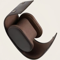 Nouveau design populaire Boîte de rouleau de montre en cuir PU Boîte d'emballage de montre pour Double 2 montres