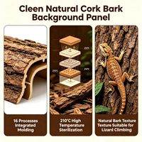 Panneau de fond en écorce d'arbre naturelle, texture 3D réaliste de mousse, décoration de terrarium pour reptiles, vivarium, cage à grimper, mur
