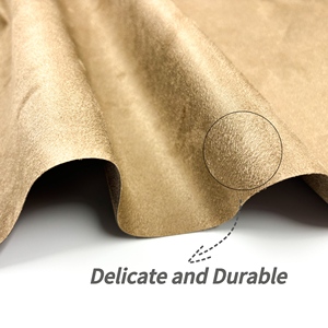 قماش مخملي شمواه جلد صناعي من الجلد المدبوغ والبوليستر Ultrasuede للأحذية والقماش والجاكيت والملابس والأريكة والمتنجزات والسيارات
