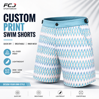 Shorts de bain personnalisés pour hommes, séchage rapide, 100% polyester, 120 GSM, légers, avec doublure intérieure en mesh, shorts de plage d'été