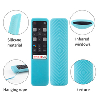 Vente directe TV Voice Remote Control Housing Housse de protection en silicone étanche du fournisseur chinois pour la télécommande TCL