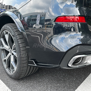 Glossy Black/Carbon Look Car Rear Bumper Lip Diffuser Side Spoiler <b>Splitter</b> for BMW X5 G05 M Sport 2019-2023 Body Kits - Product Image 5