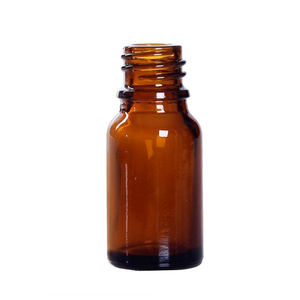 Bouteille d'huile essentielle de 10ml Récipient cosmétique compte-gouttes en verre dépoli ambré avec <span class=keywords><strong>insert</strong></span> et bouchon inviolable - Product Image 2