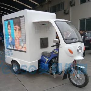 US-Markt Outdoor mobile Mini-LKW-Box für mobile Werbung Scooter farbige LED-Werbetafel