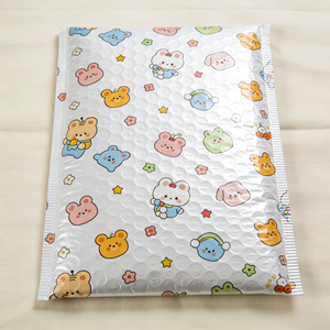 Pochette d'expédition en polybulle écologique blanc nacré, épaisseur 1,0 mil, option logo personnalisé, emballage étanche pour objets précieux - Product Image 2