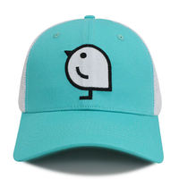 Casquette de camionneur d'été personnalisée avec broderie de logo d'oiseau, casquettes de camionneur stylées