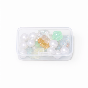 Clear <b>Plastic</b> Storage Box <b>with</b> <b>Lid</b> <b>Small</b> <b>Container</b> for Beads Pearls Jewelry Home Parts Organization - Product Image 2