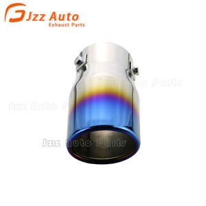 Embout d'échappement de voiture en acier inoxydable, diamètre modifiable de 2,5 à 3 pouces, à coupe angulaire, finition bleu brûlé - Product Image 3