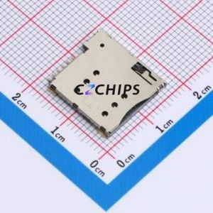 SIM203-TZ6P SIM Card Connector SMD Connector Self-Return Type Micro SIM Card Card Holder No Card Detection - Product Image 1
