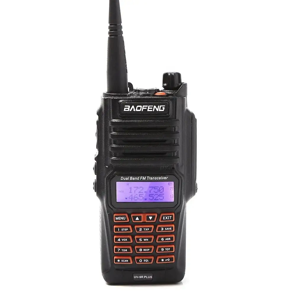 מכשיר קשר עמיד למים באופנג מותג VHF UHF הספק גבוה 128 ערוצים IPX7 כף יד רדיו לטווח גבוה נרתיק באופנג עבור באופנג