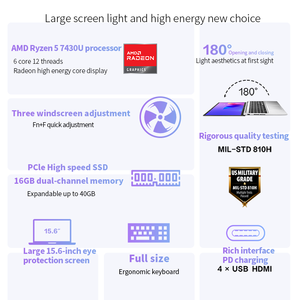 Fourniture du fabricant <span class=keywords><strong>ASUS</strong></span> Fearless <span class=keywords><strong>15</strong></span> Ultra-Slim Nouvel <span class=keywords><strong>ordinateur</strong></span> portable <span class=keywords><strong>Ordinateur</strong></span> portable de jeu - Product Image 2