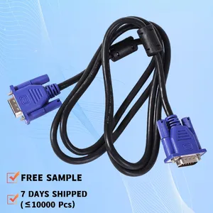 High transfer rate 1.5m VGA4+5 VGA data cable 1080p video audio transmission for laptop monitor HD cable video VGA cable