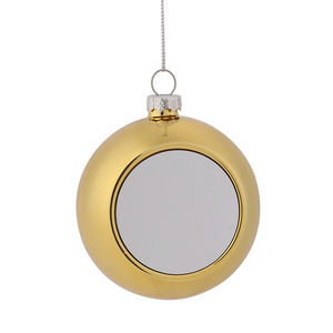 Bán Buôn Handmade Mạ Điện Trống Truyền Nhiệt Thân Thiện Với Môi Giáng Sinh Bóng Đồ Trang Trí 6/8 Cm Nhựa Cây Đồ Trang Trí - Product Image 6