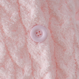Ensemble de survêtement rose douillet pour femme, 2 pièces, manches longues, pull en microfibre, pantalon de survêtement à cordon, tenue de sport, pyjama 2 pièces - Product Image 2