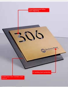 Panneau creux en acier inoxydable à double couche-pour numéros de <span class=keywords><strong>maison</strong></span>, logos d'entreprise, écrans extérieurs et usage résidentiel - Product Image 5