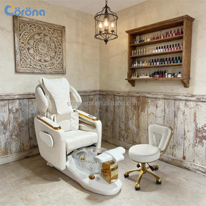Sillones de Pedicura y Manicura Eléctricos de Lujo Modernos con Respaldo Alto para Spa, Salón de Uñas - Product Image 3