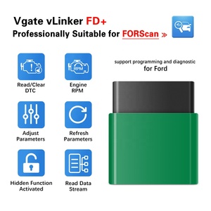 Sản phẩm mới VGATE vlinker FD + blue-răng 4.0 chế độ kép OBD2 xe chẩn đoán công cụ quét OBDII xe máy quét cho IOS Android - Product Image 3