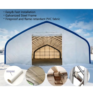 Carpa de Almacenamiento Impermeable para Exteriores, Carpas de Almacenamiento con Doble Estructura, Refugio de Almacenamiento de PVC, Carpa de Almacenamiento Resistente - Product Image 4
