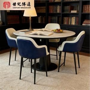 Chaise de salle à manger en rotin coloré de la marque SJBT Factory, design moderne et luxueux pour café, <span class=keywords><strong>restaurant</strong></span>, hôtel, avec structure en acier inoxydable. - Product Image 2